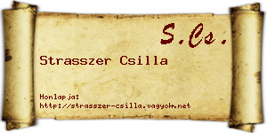 Strasszer Csilla névjegykártya